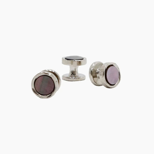 Black pearl studs circle