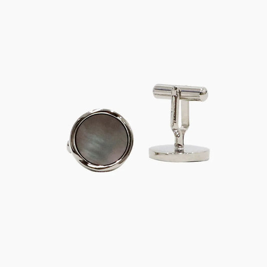 黒蝶貝カフス サークル