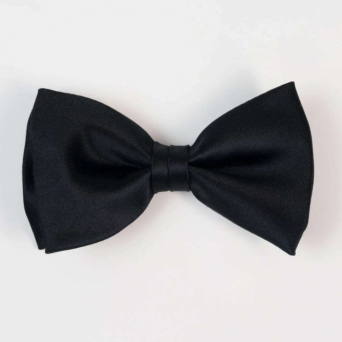 Black satin bowtie