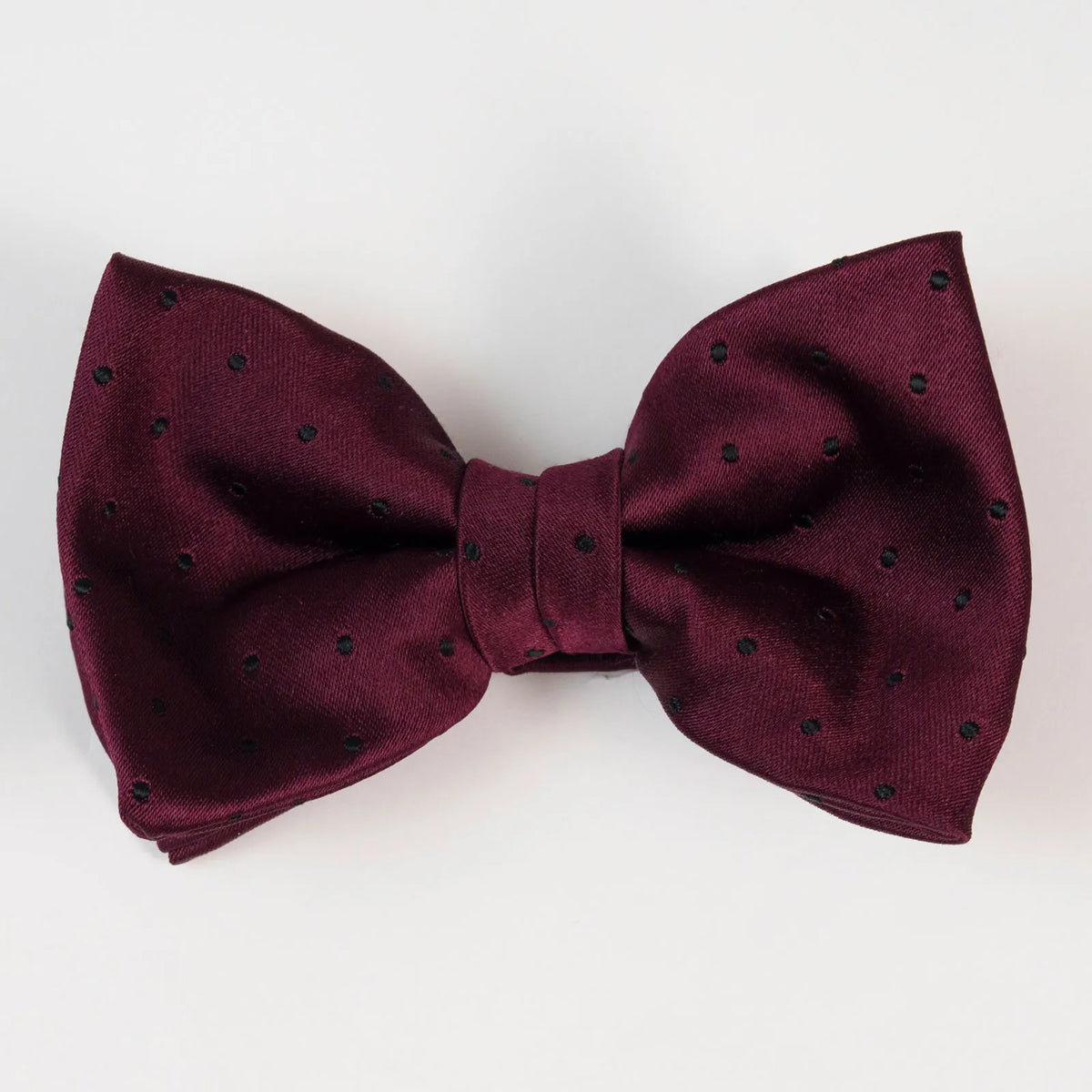 Black satin bowtie