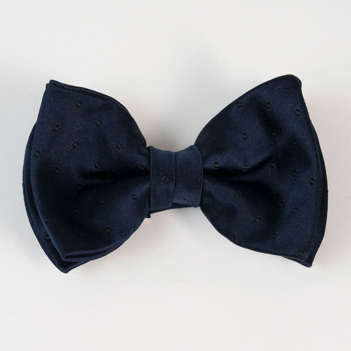 Black satin bowtie