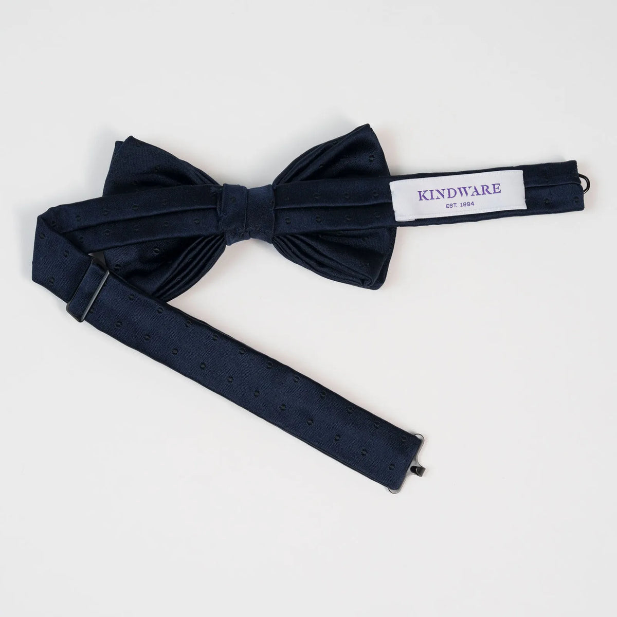 Black satin bowtie