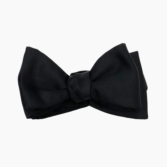 黒ボウタイ サテン 手結び