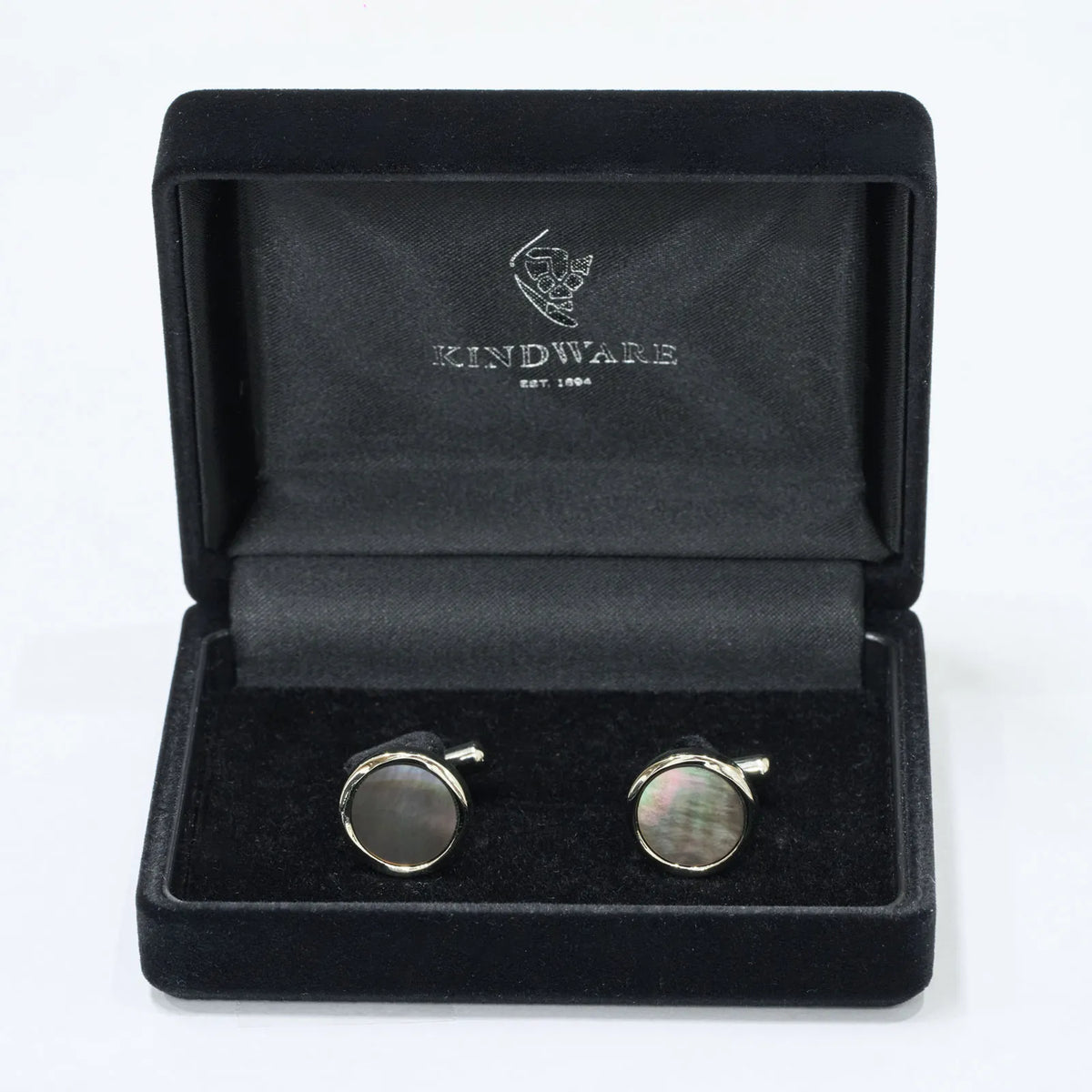 Black Mother-of-Pearl Cufflinks Circle