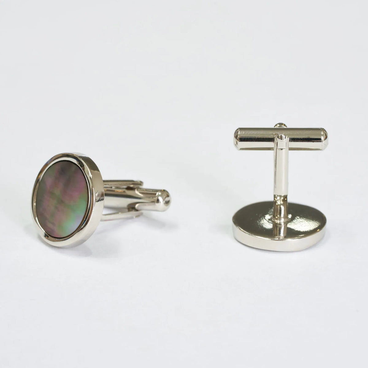 Black Mother-of-Pearl Cufflinks Circle
